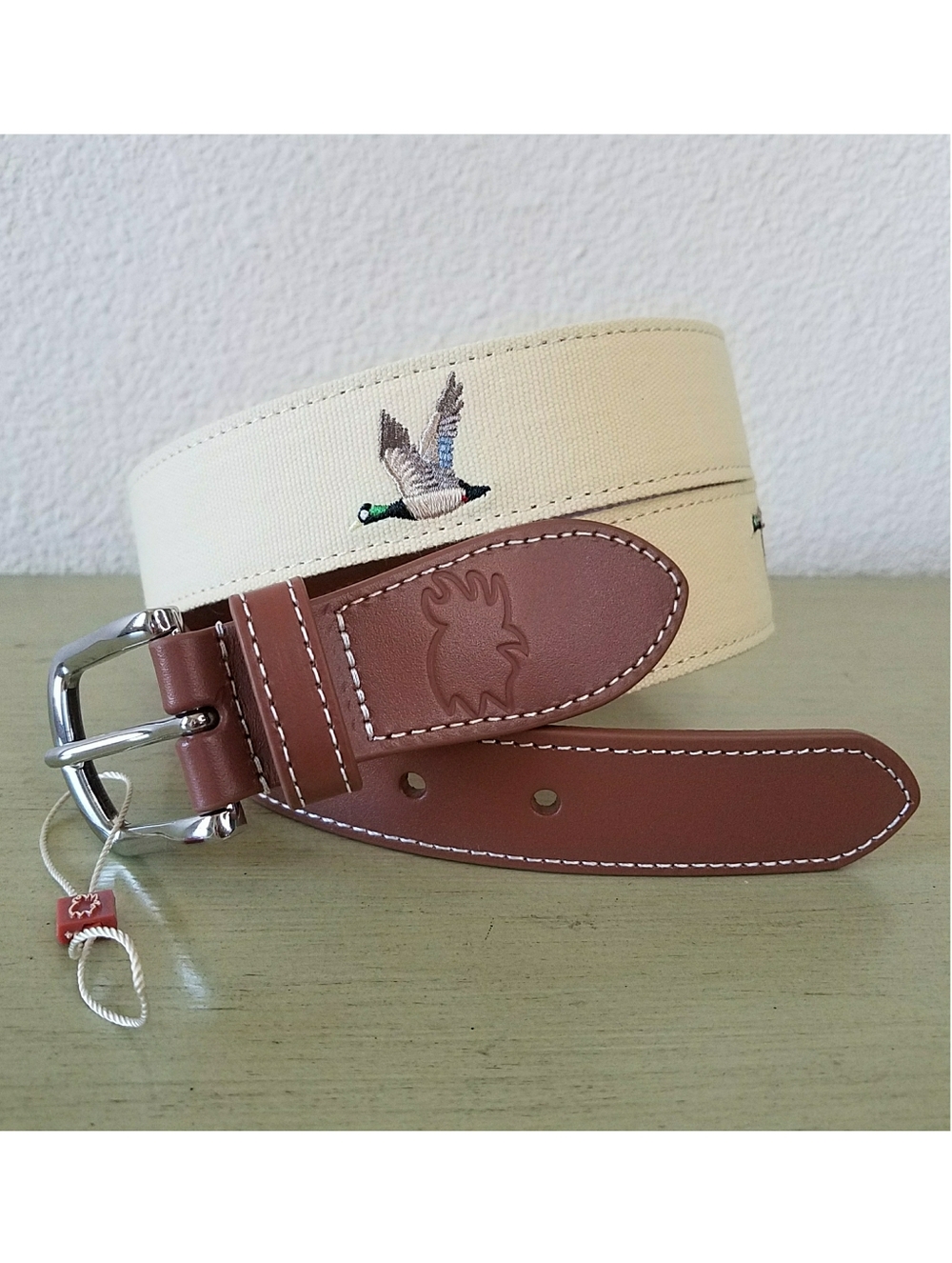 Roostas The Mallard Men's Embroidered Belt